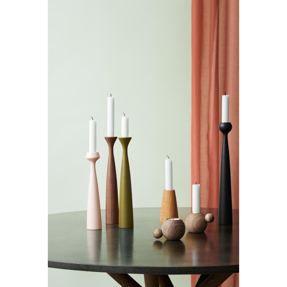 Blossom Tulip candle sticks 33.5 cm Marron black – image 2
