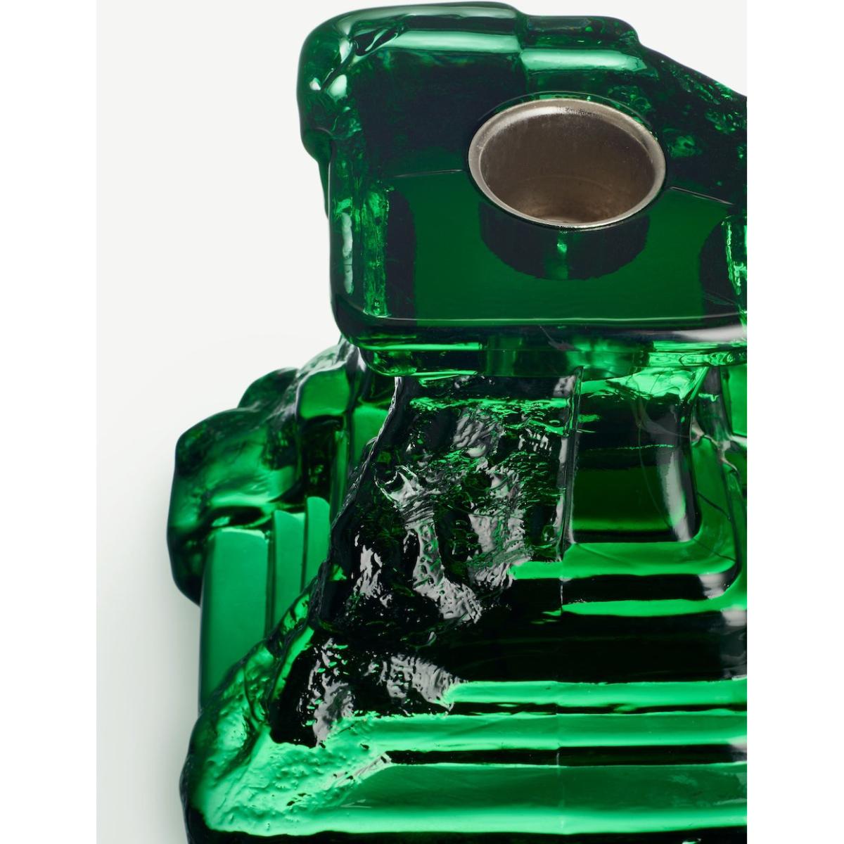 Kosta Boda Rocky Baroque candle sticks 95 mm Emerald green – image 2
