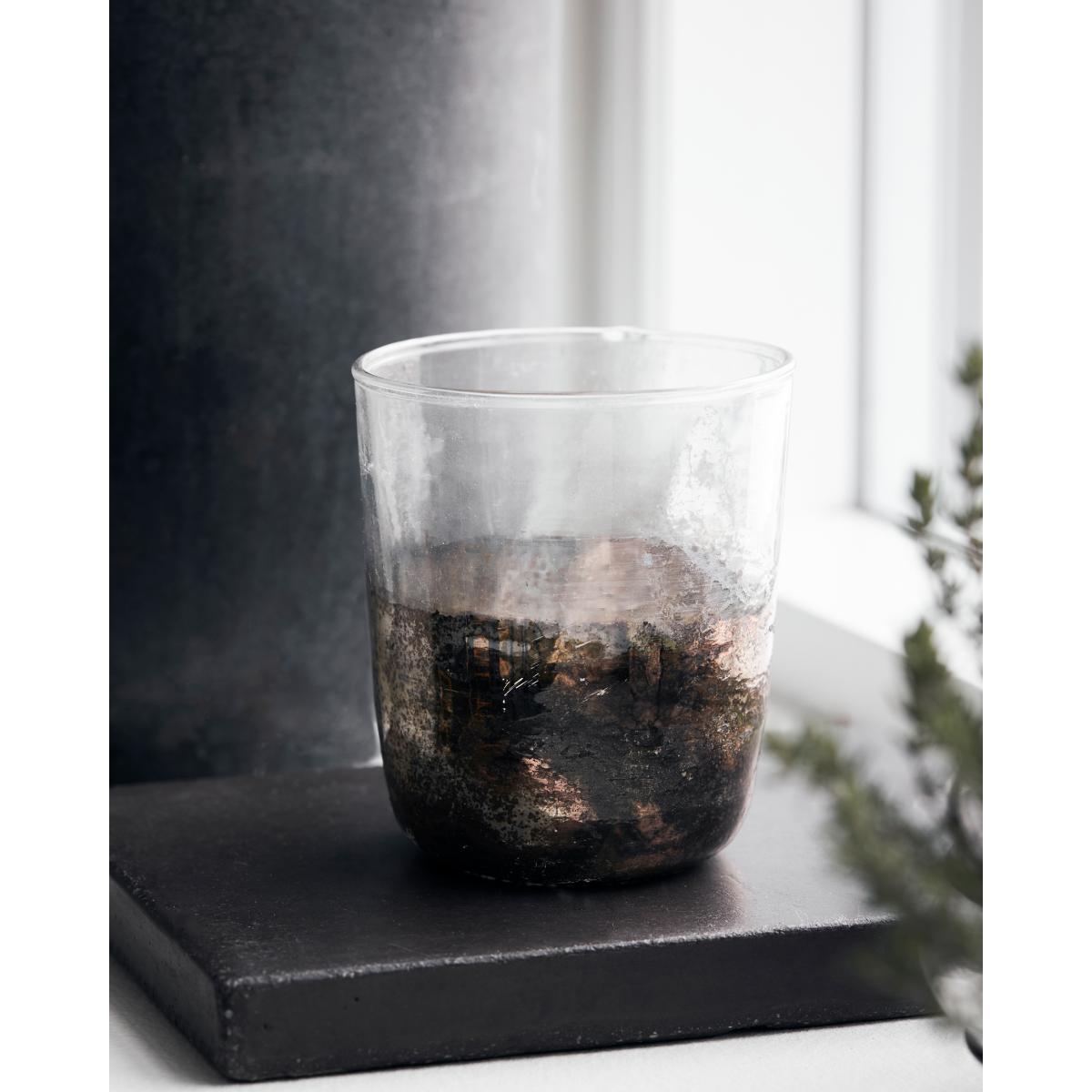 Gem tea light holder Ø9 cm Clear-grey – image 2