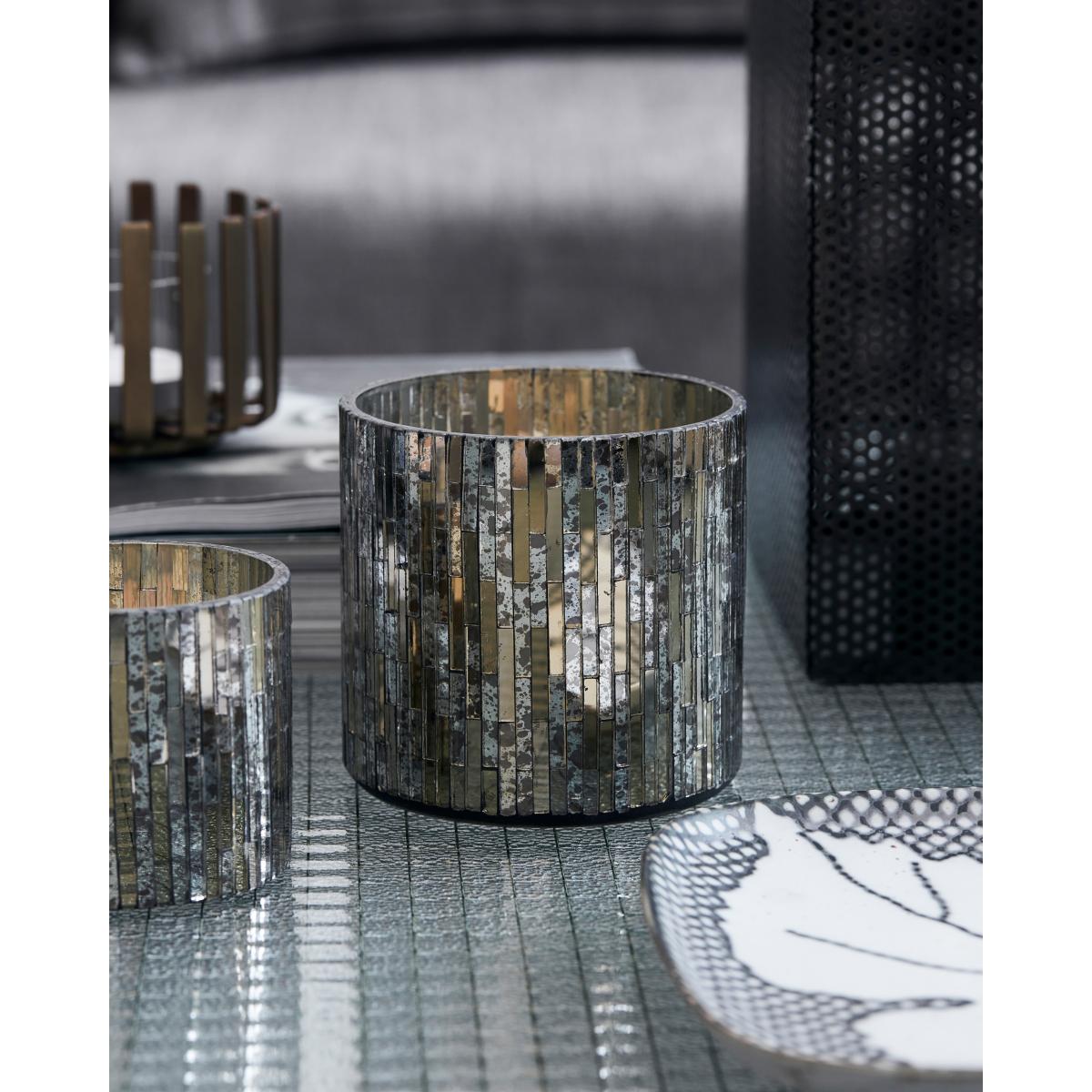 Cara tea light holder Ø10 cm Silver – image 2