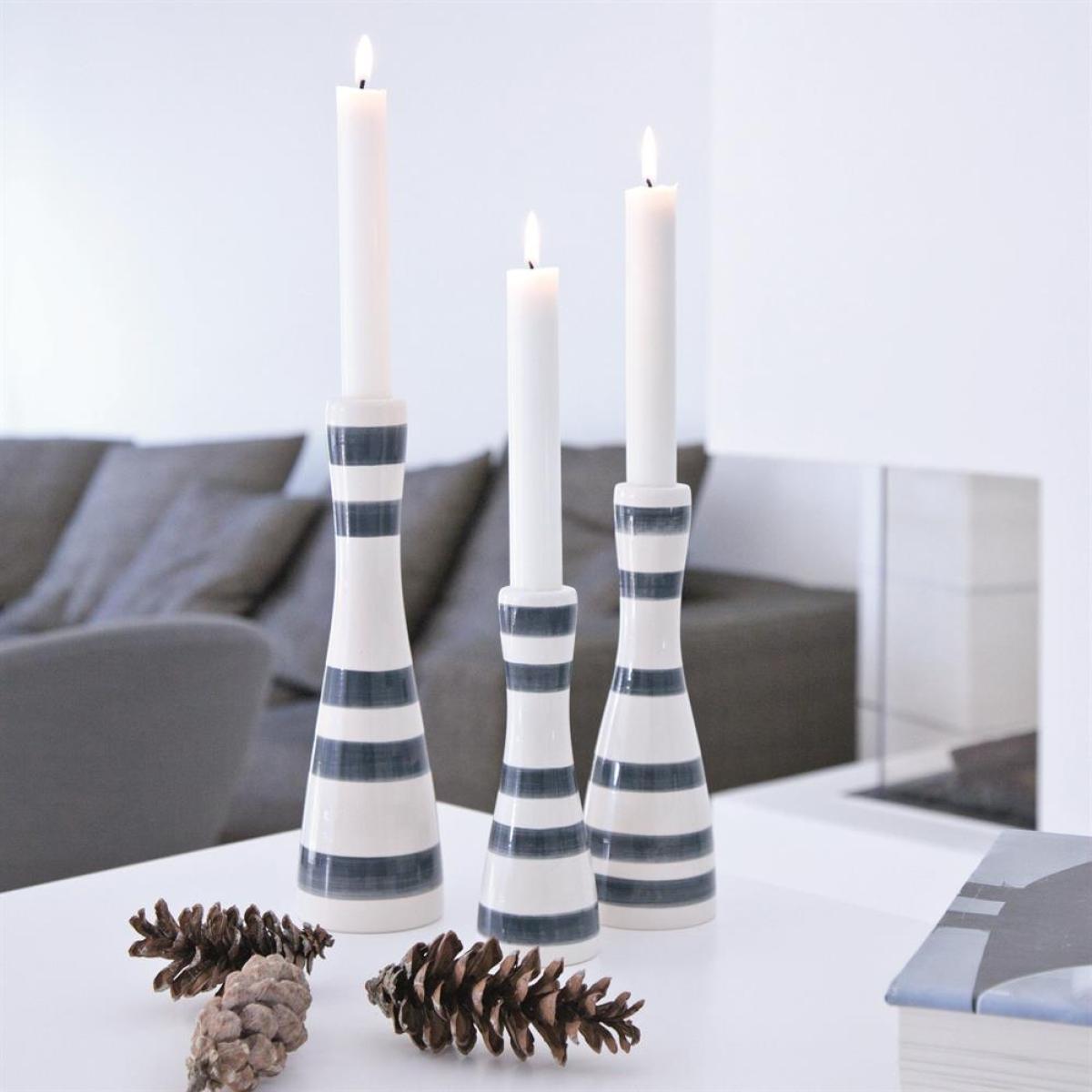Omaggio candlestick large granite grey – image 2
