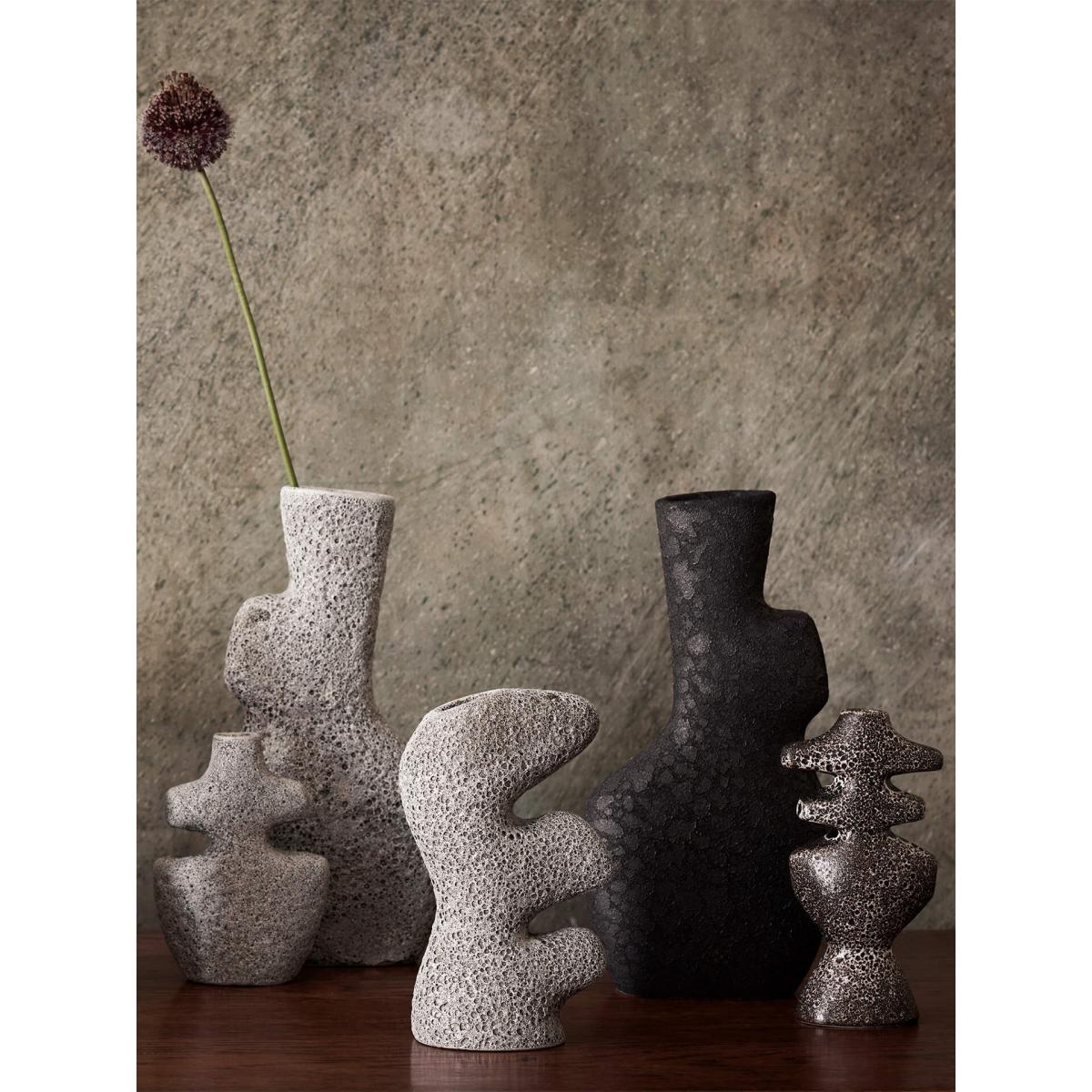ferm LIVING Yara candlestick medium Grey Pumice – image 3