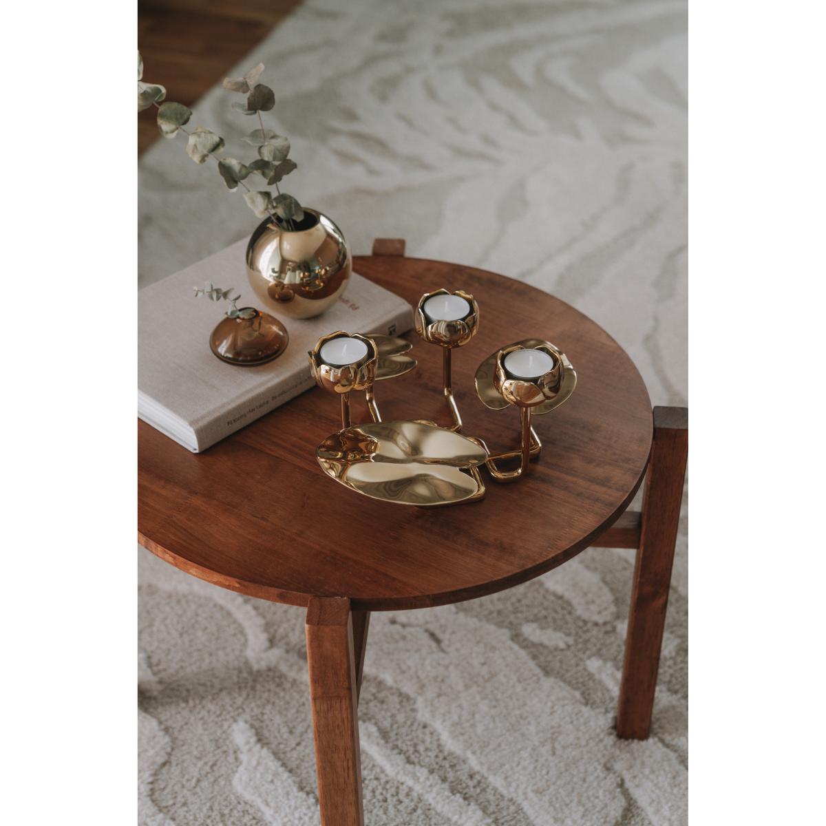 Hilke Collection Ninfea grande candlestick Brass – image 2