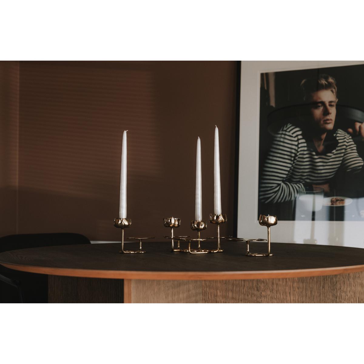 Hilke Collection Ninfea grande candlestick Brass – image 3