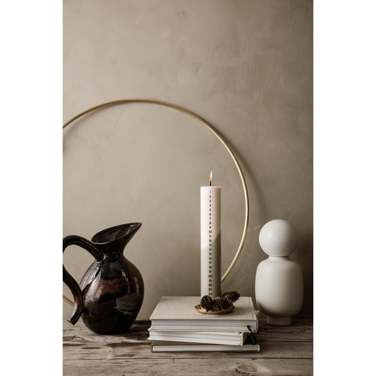 Advent candle Ø5 cm Sage – image 2