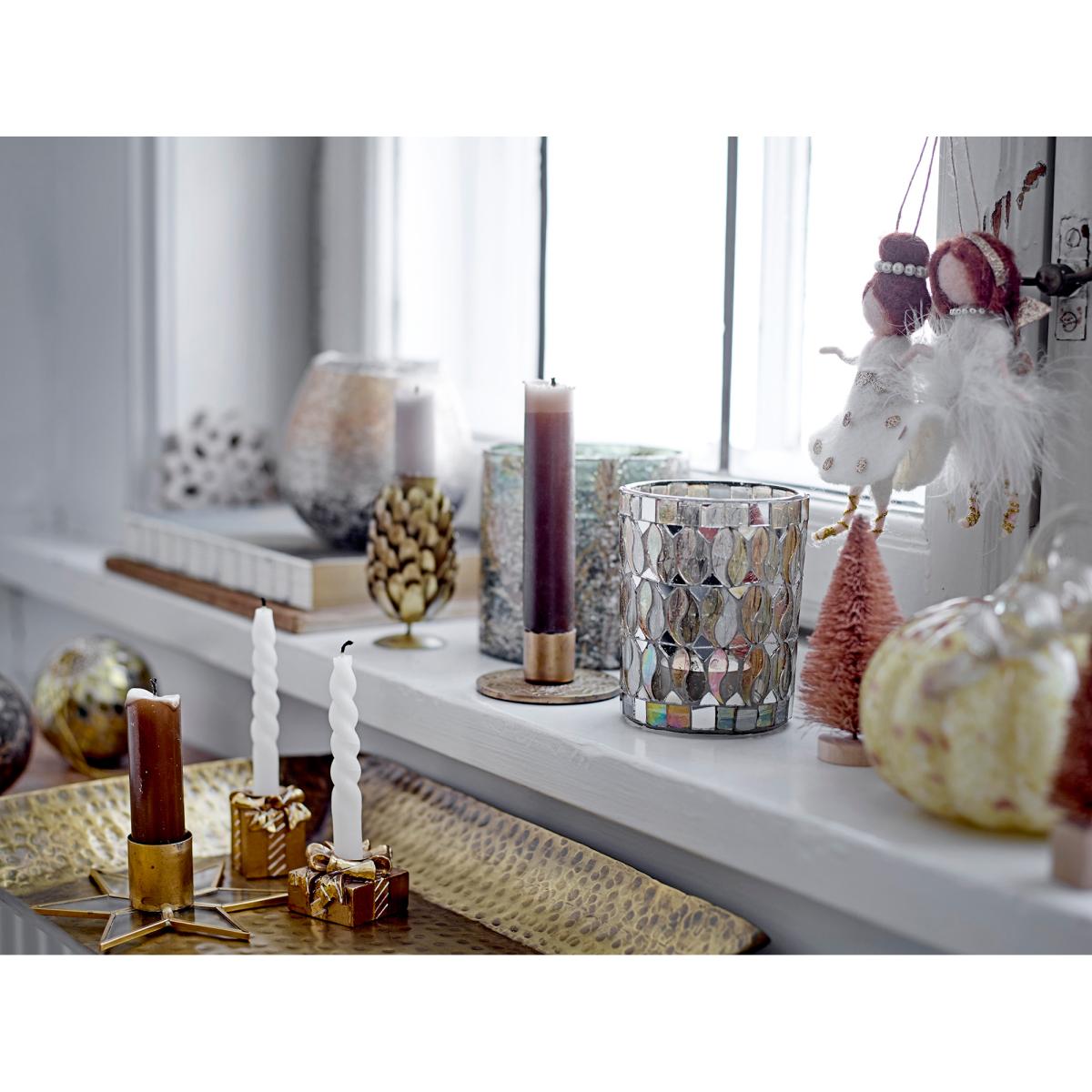 Bloomingville Geraldine candle holder brass Ø5x9 cm – image 3
