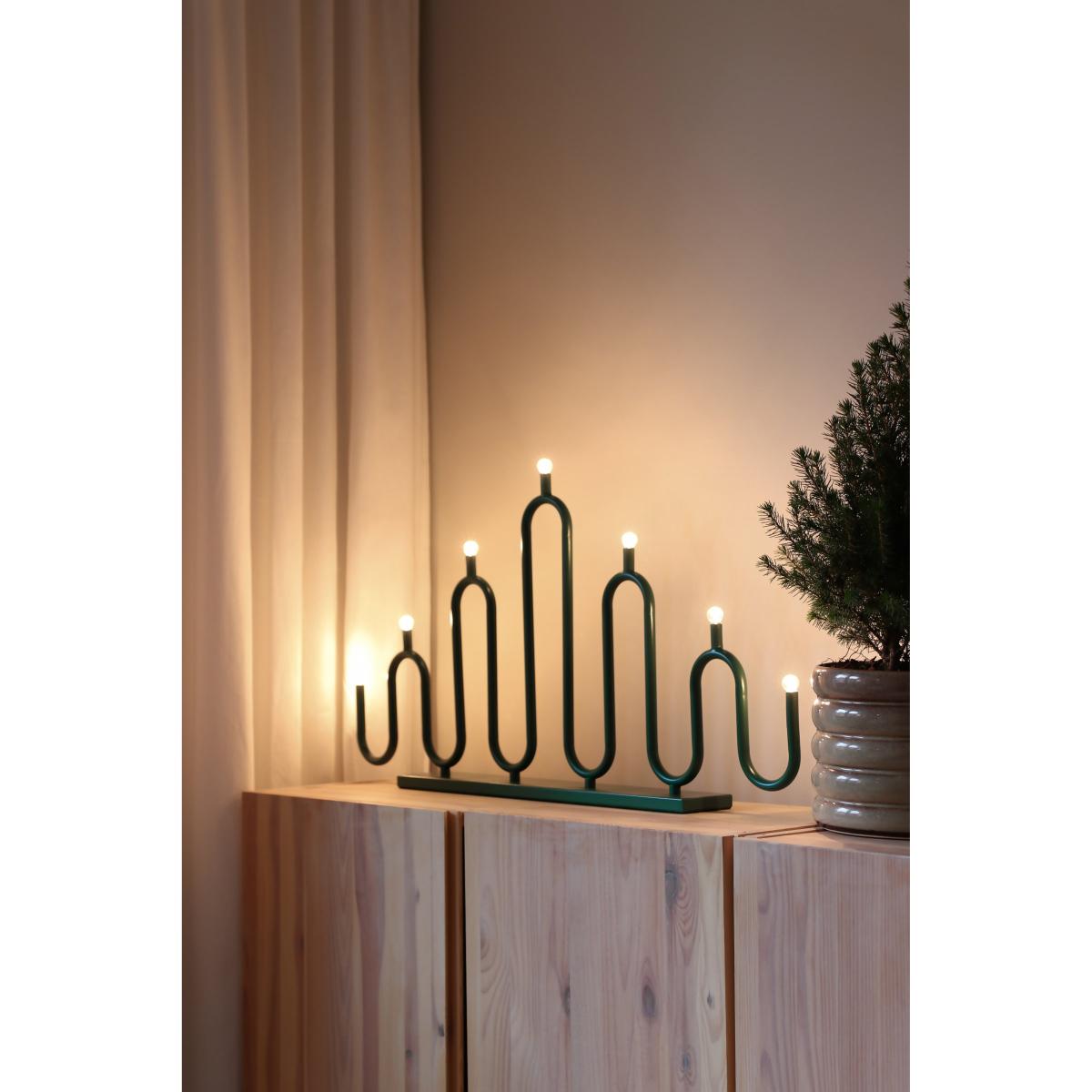 Globen Lighting Noel 7 advent candle Green – image 2