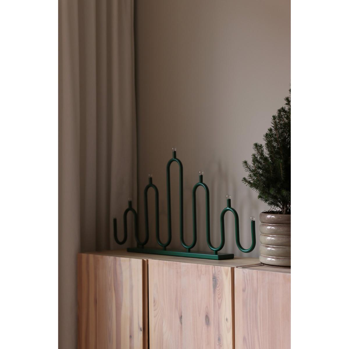 Globen Lighting Noel 7 advent candle Green – image 3