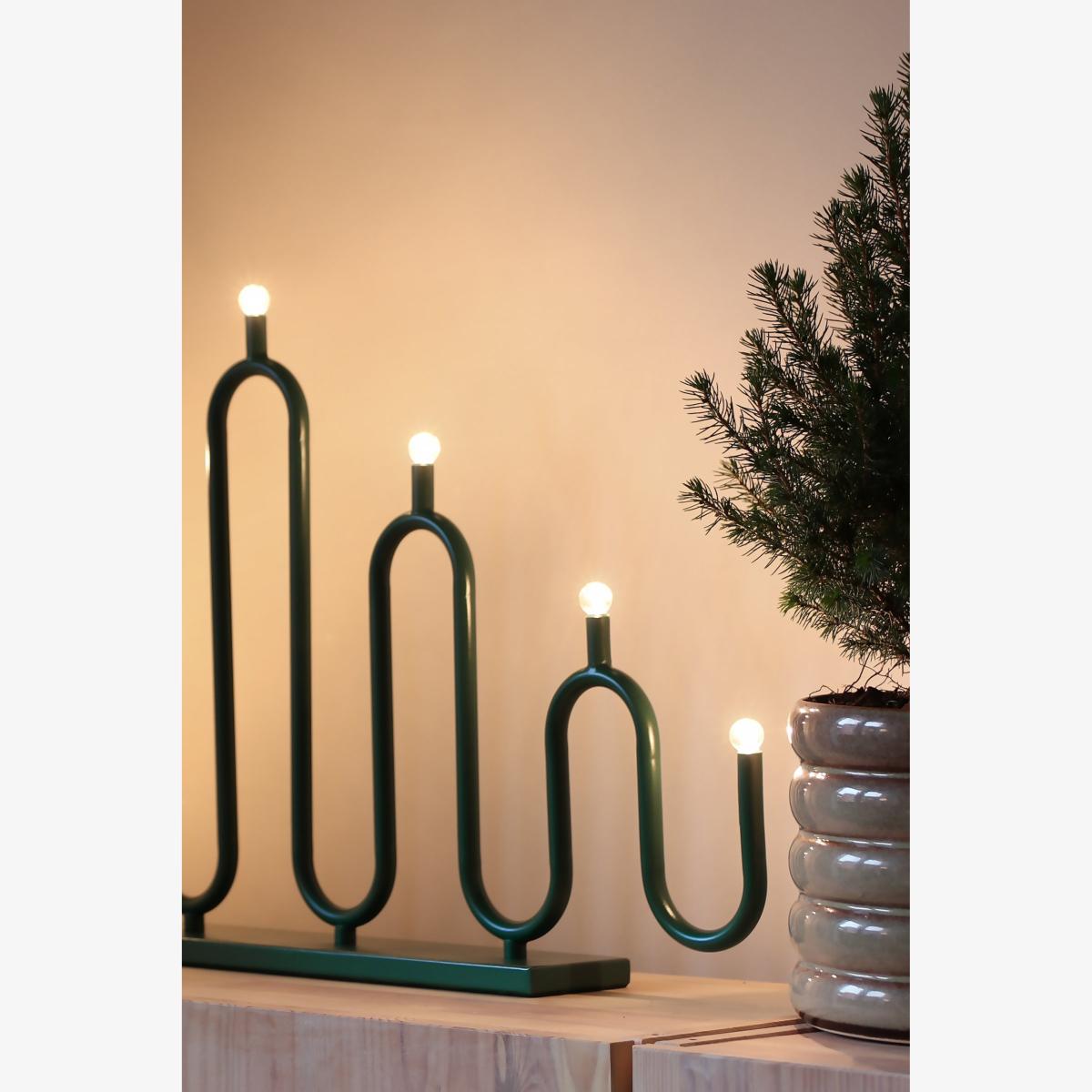 Globen Lighting Noel 7 advent candle Green – image 1