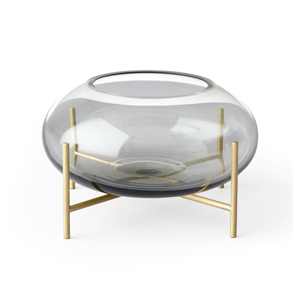 Échasse lantern brushed brass Smoke – image 2