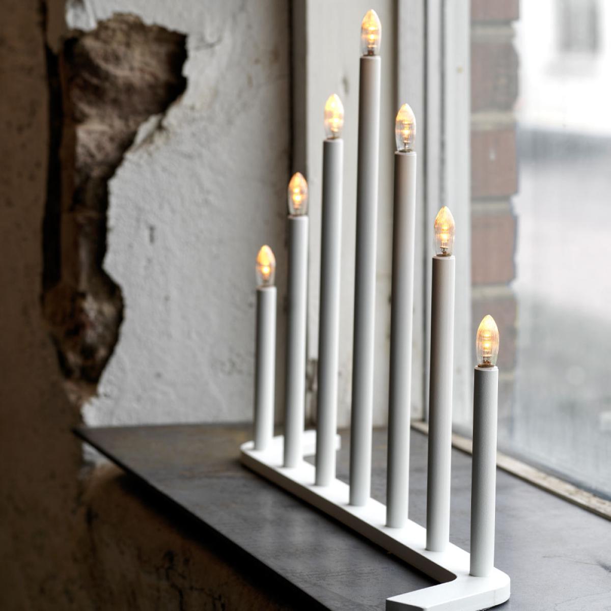 SMD Design Advent RE Advent candle holder White 7 lights – image 2