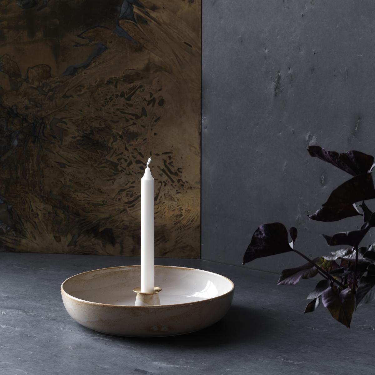 Earthenware candle sticks Pale sakura – image 4