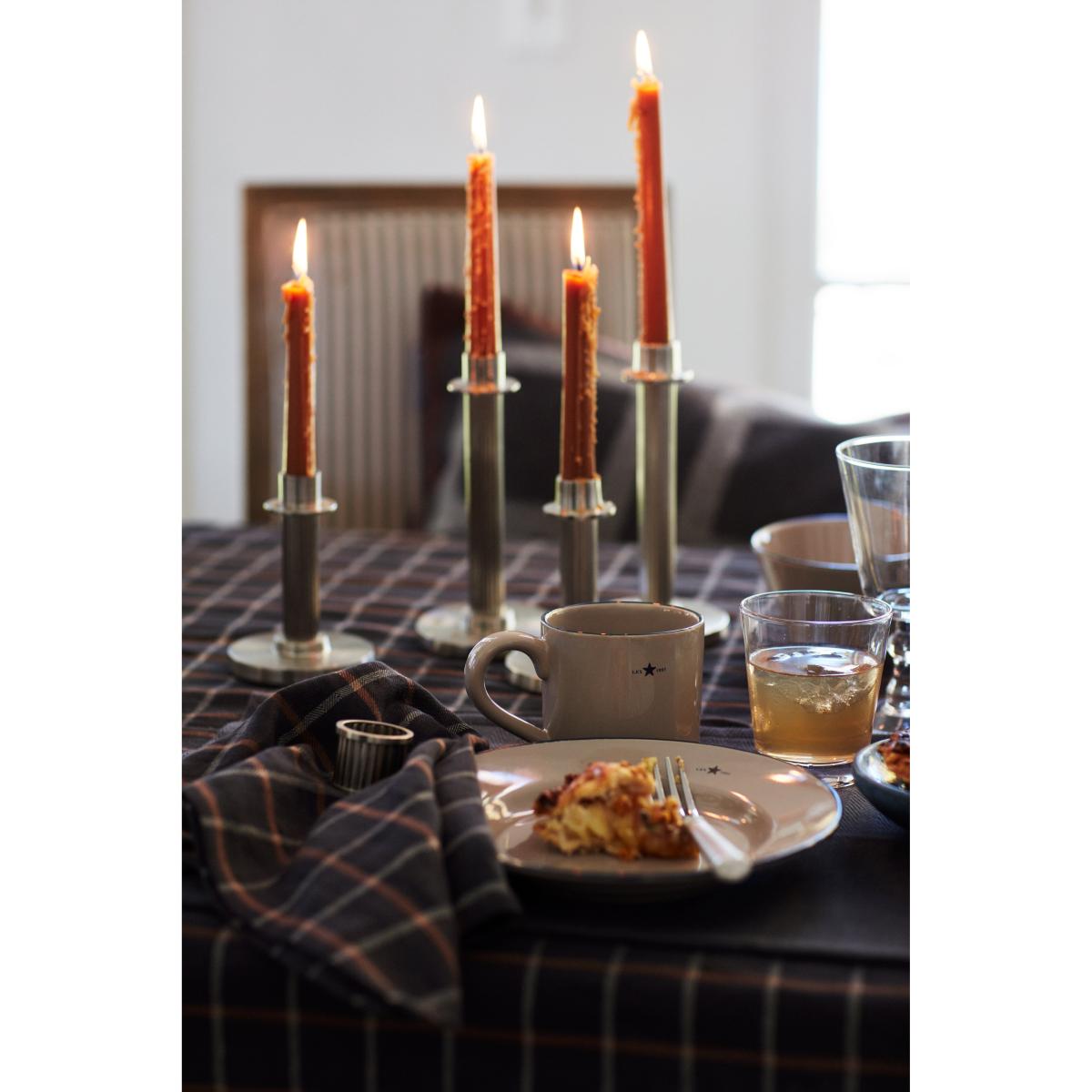 Lexington Lexington candle holder striped 20 cm Brass – image 3