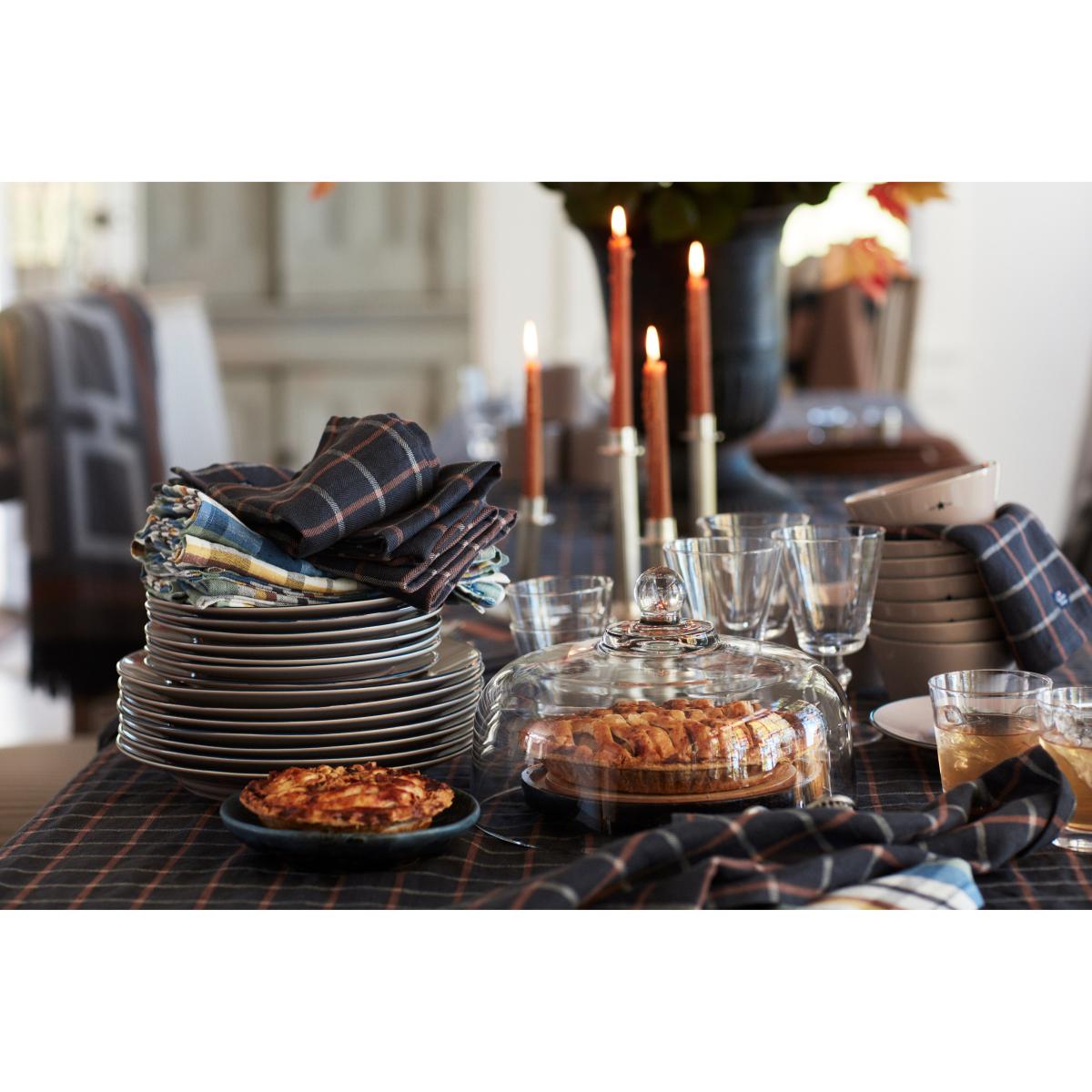 Lexington Lexington candle holder striped 20 cm Brass – image 4
