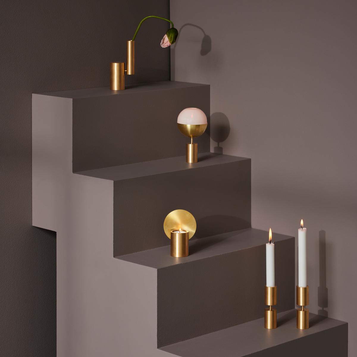 Solid candlesticks brass – image 3