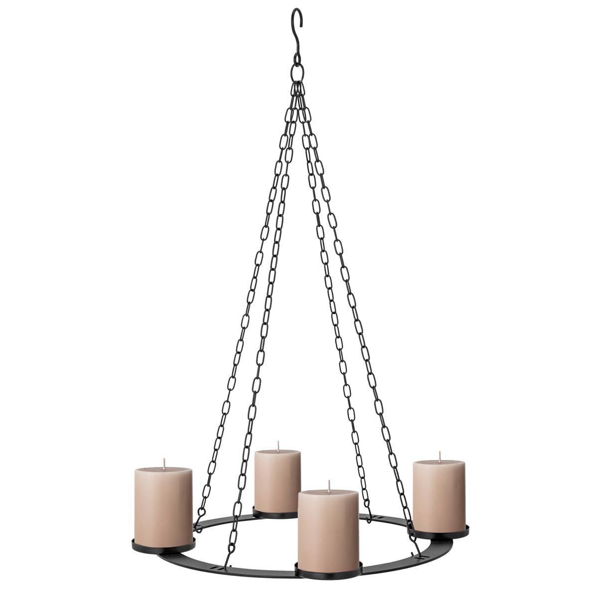 Jutta advent candle chandelier Ø40 cm Black – image 2