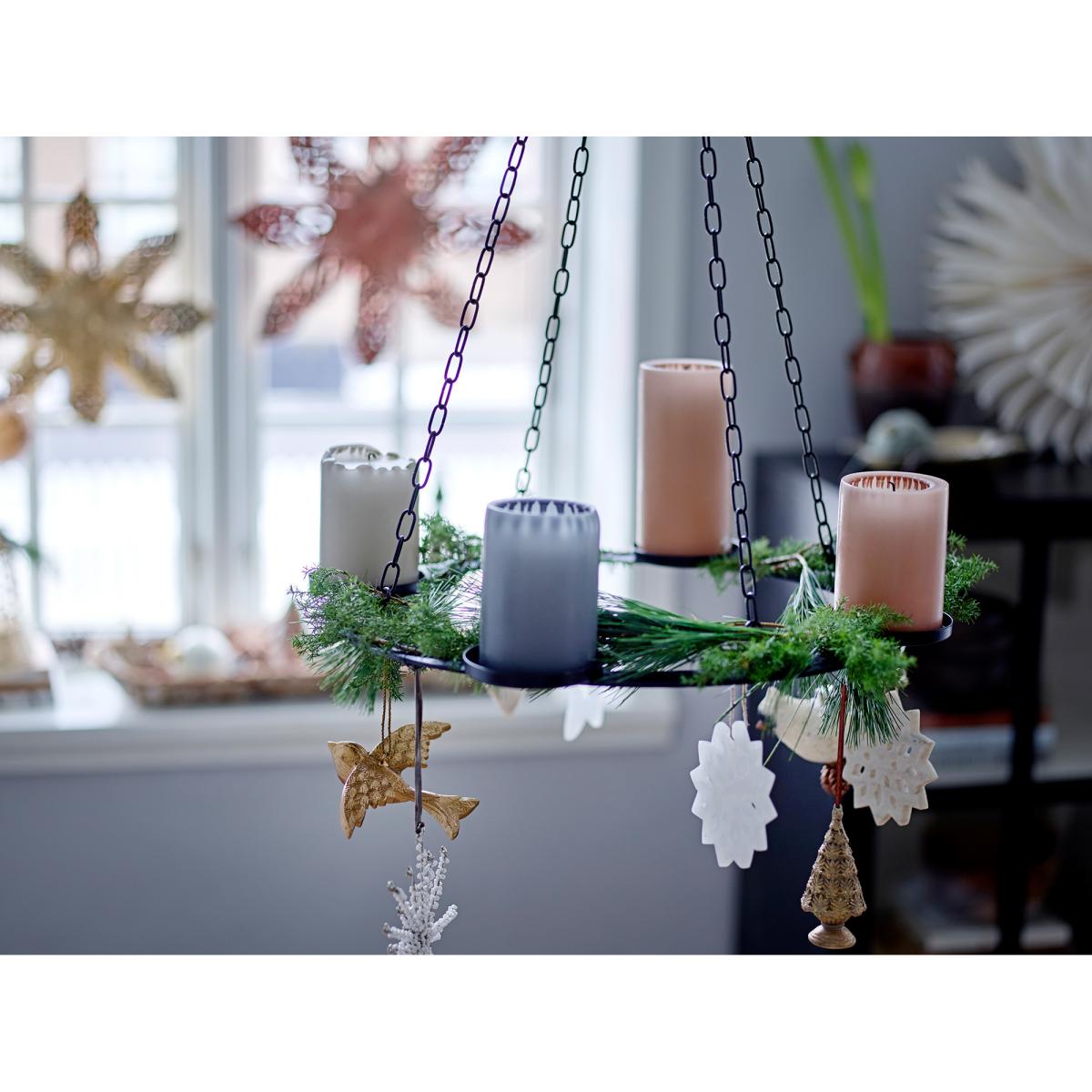 Jutta advent candle chandelier Ø40 cm Black – image 3