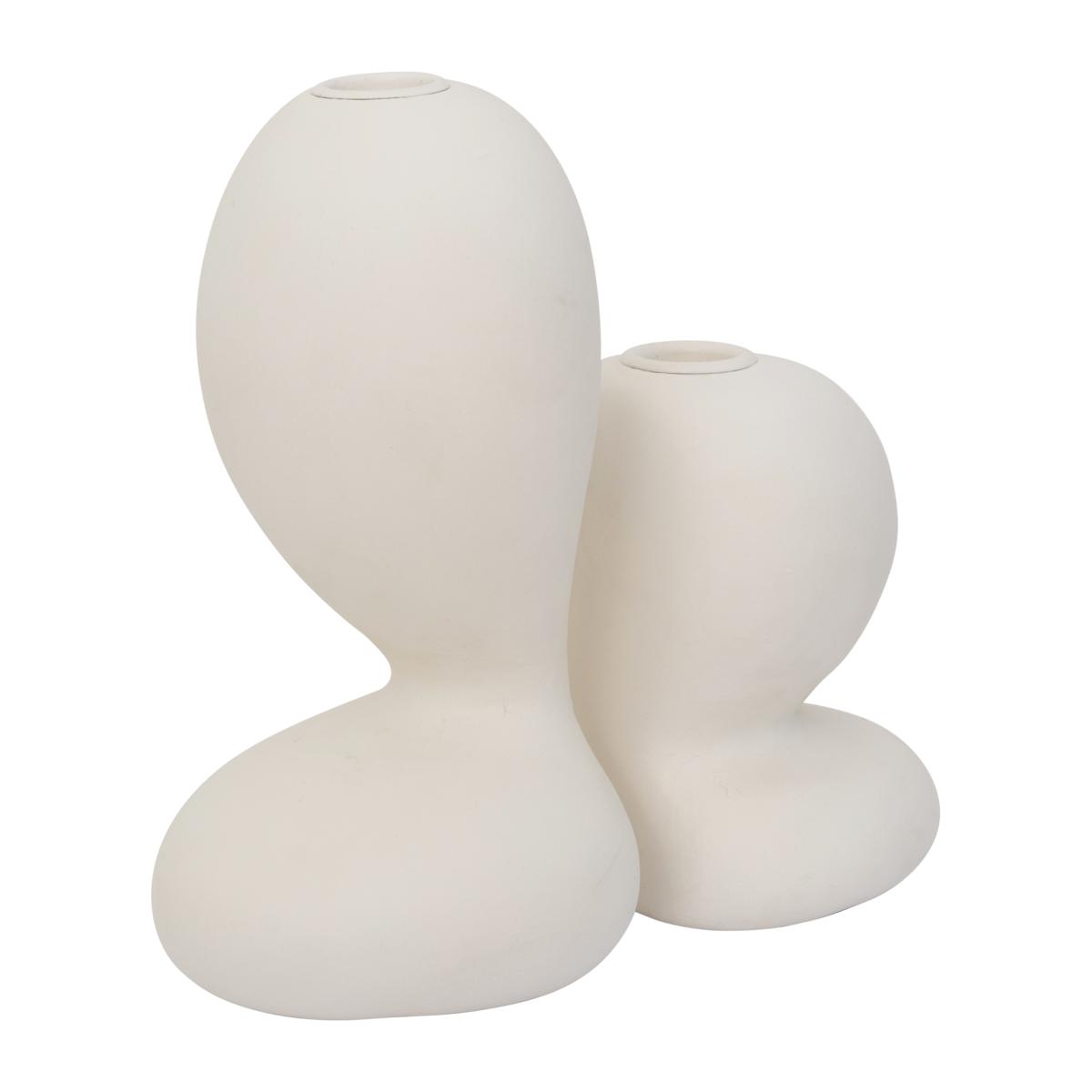 URBAN NATURE CULTURE Chou candle holder 2 pieces White – image 2