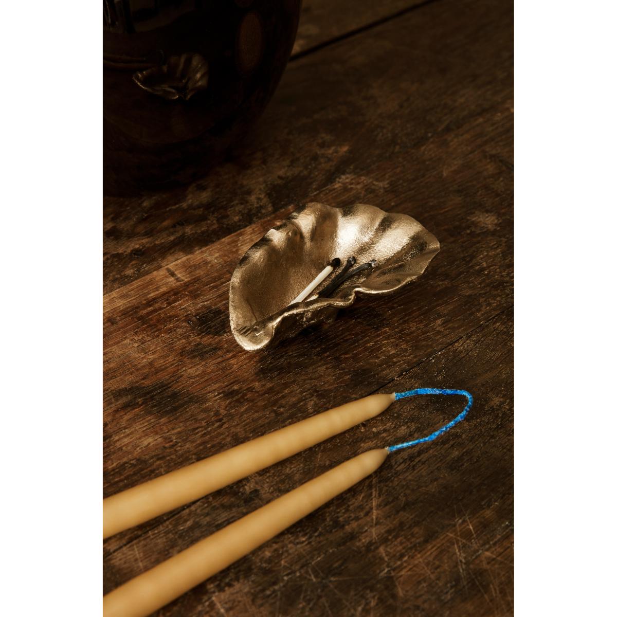 Dipped candles handmade15 cm 8-pack Straw – image 2