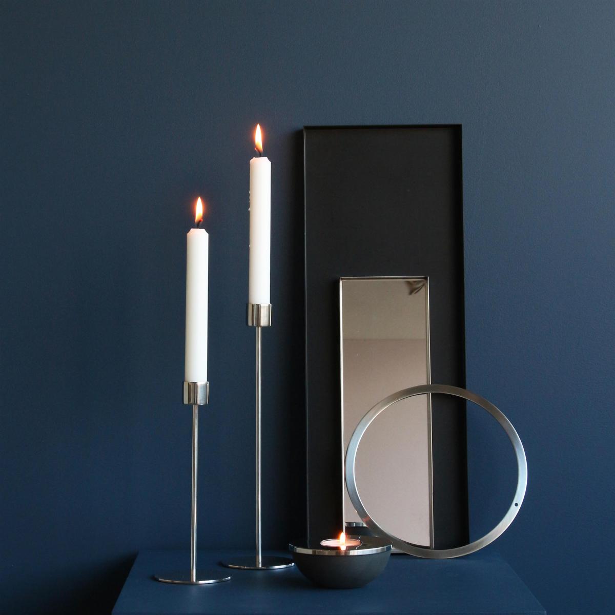 Cooee candle holder 21 cm Stainless steel – image 3