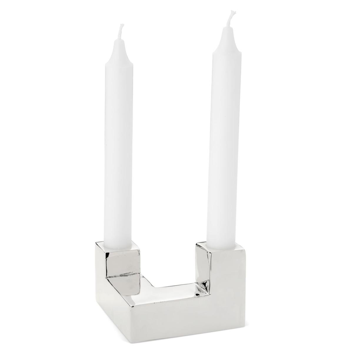 Tube candle sticks 6 cm Nickel-plated brass – image 4