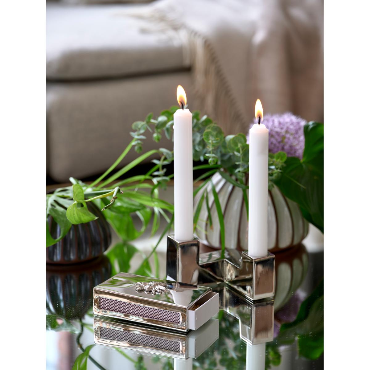 Tube candle sticks 6 cm Nickel-plated brass – image 5