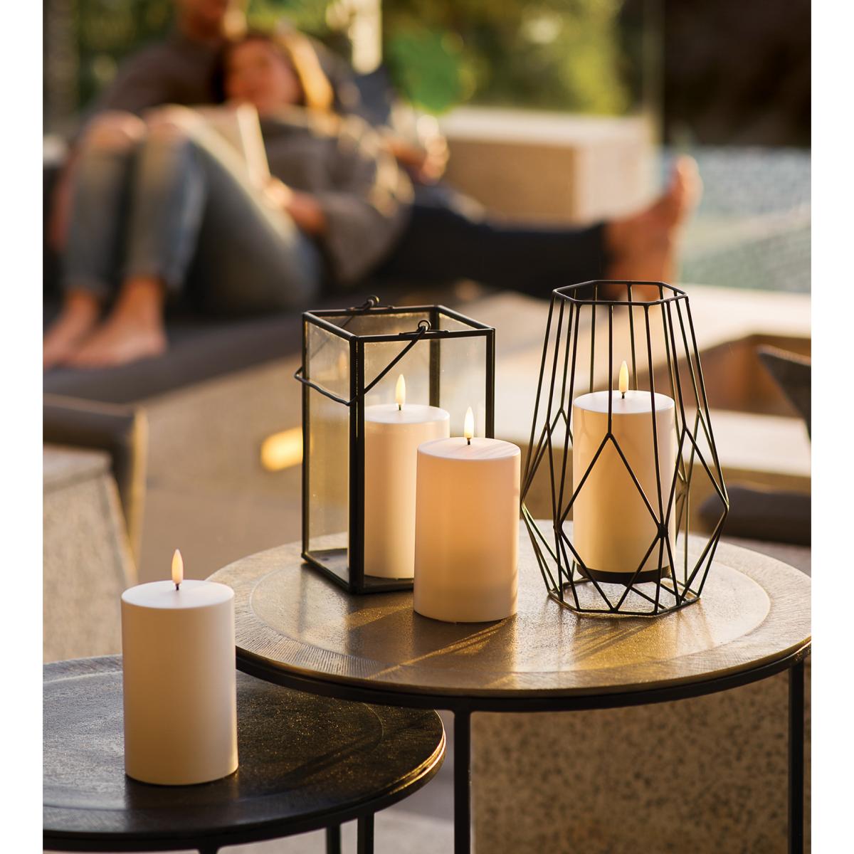Uyuni Outdoor LED Block candle white 12.8 cm – image 2