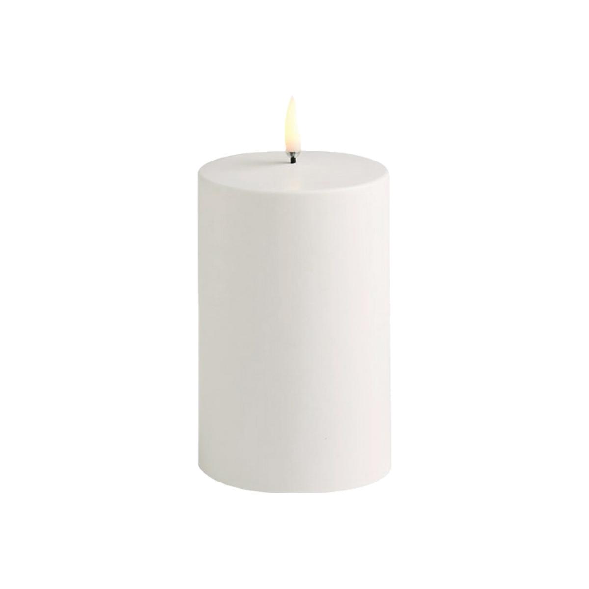 Uyuni Outdoor LED Block candle white 12.8 cm – image 1
