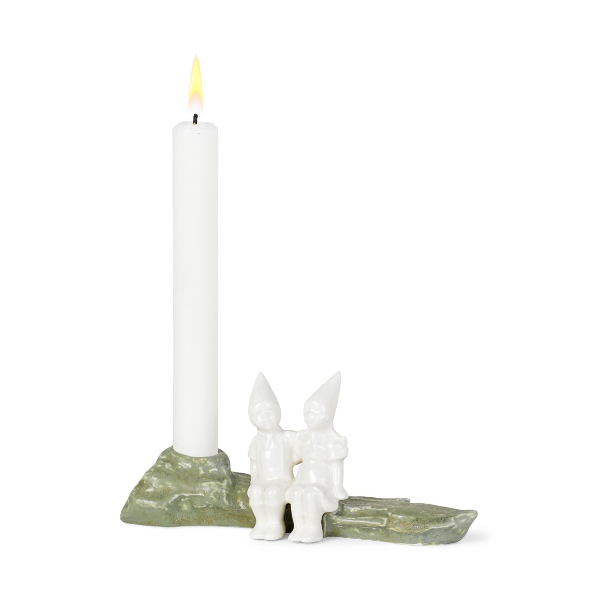 Christmas Tales candle sticks - Chrismas embrace 8.5 cm White – image 2