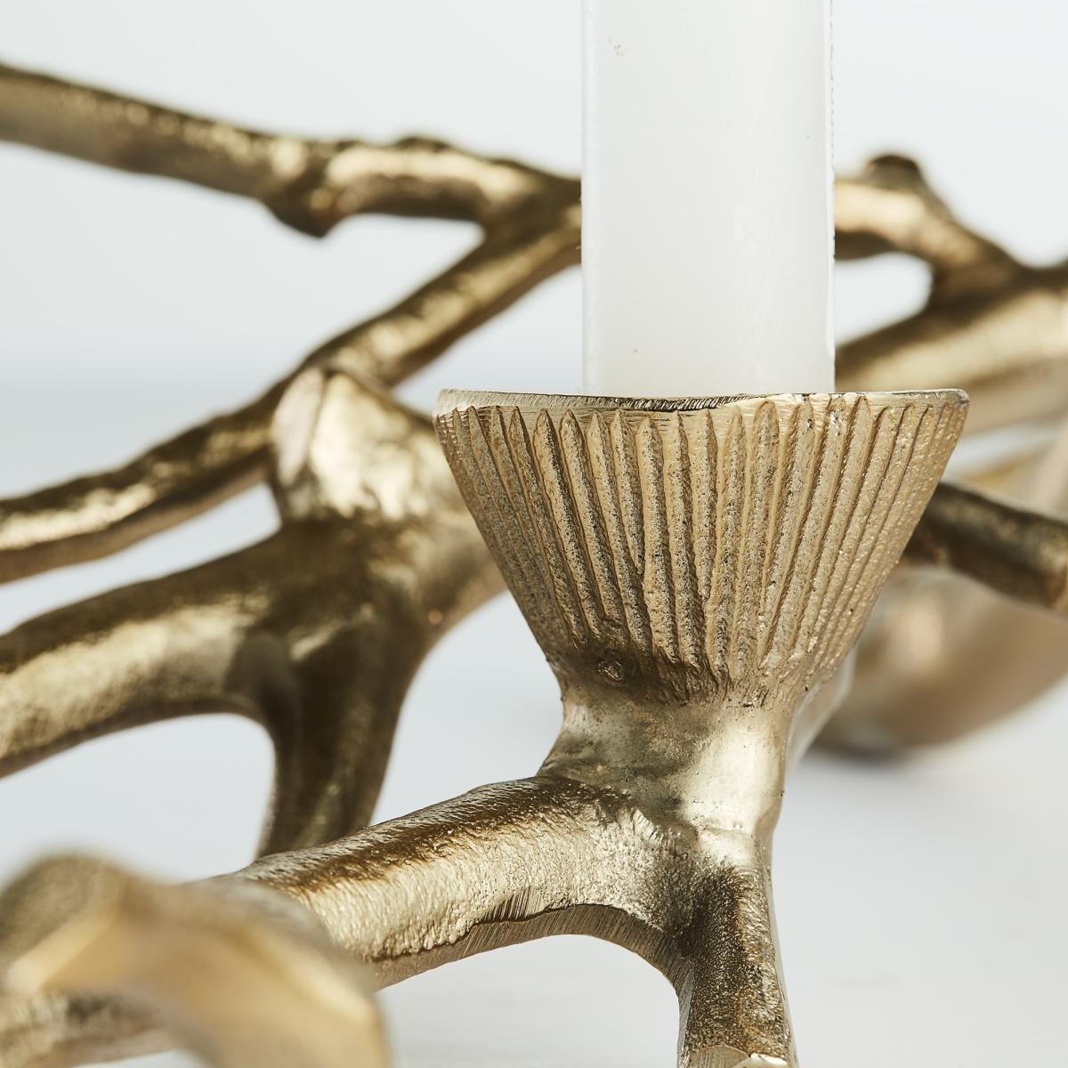 Aurelia candle sticks 16 cm light gold – image 3