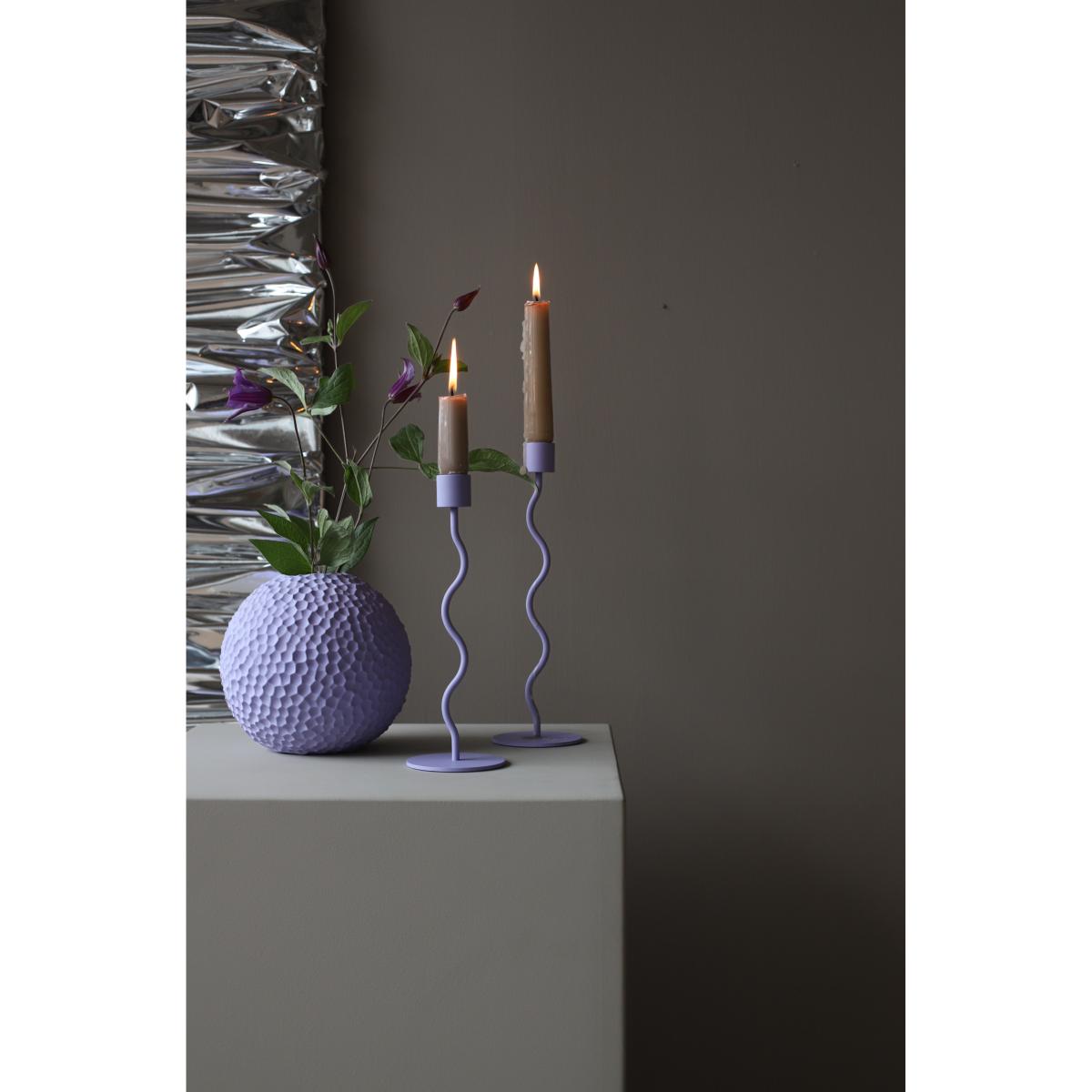 Cooee Design Curved candle holder 23 cm Mauve – image 2