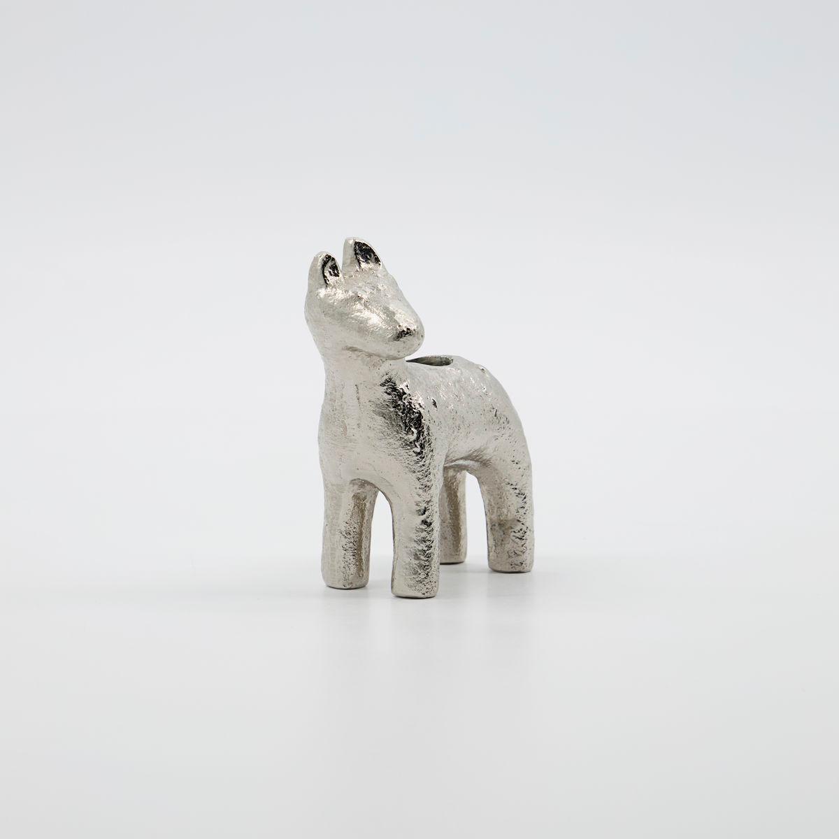 House Doctor Horse candle sticks 7.5 cm Antique silver – image 2