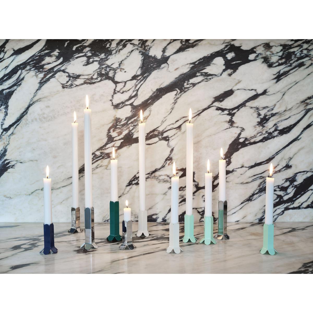 Arcs candle stick 9 cm Ivory – image 2
