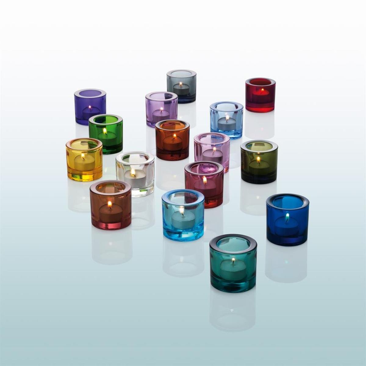 Kivi candle holder clear glass – image 2
