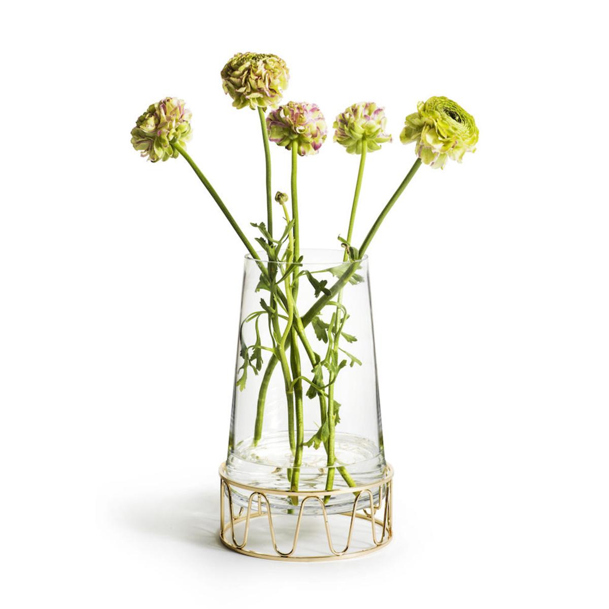Sagaform candle holder with metal base glass – image 3