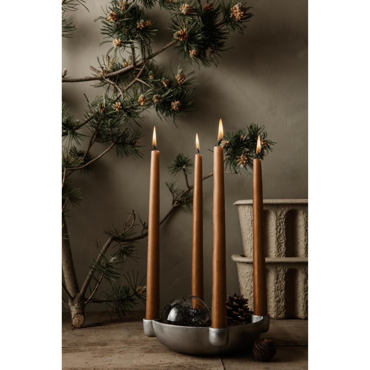 Bowl advent candle medium Ø20 cm Aluminium – image 3
