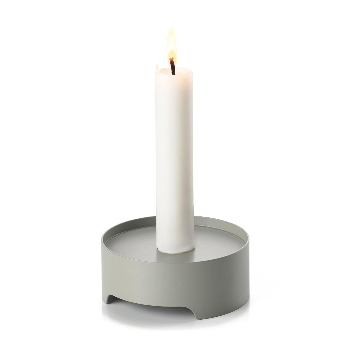 Singles candle sticks Ø9 cm Mud – image 2