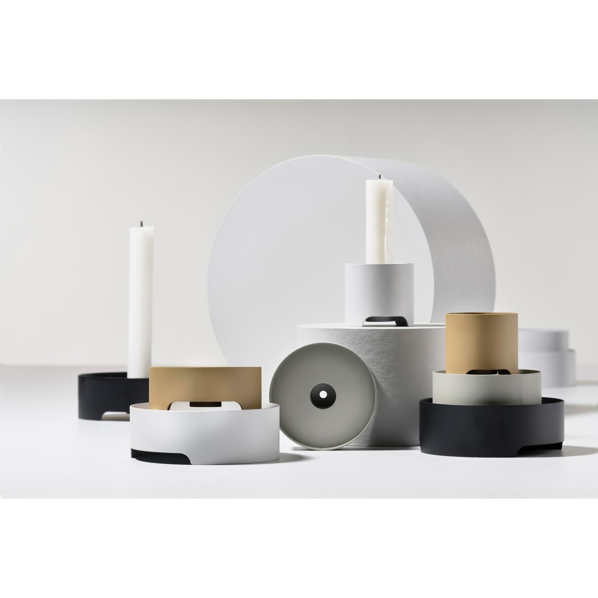 Singles candle sticks Ø9 cm Mud – image 5