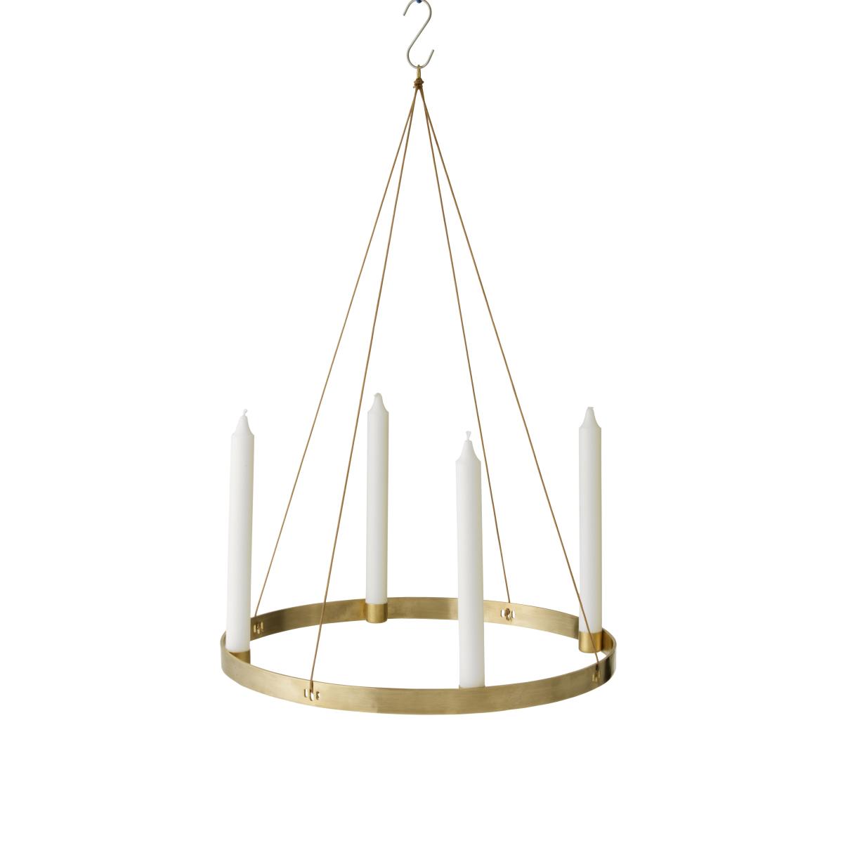 Circle brass candleholder large – image 3
