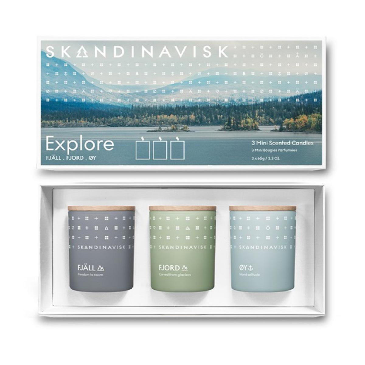 Explore scented candle gift set mini 3 pieces – image 2