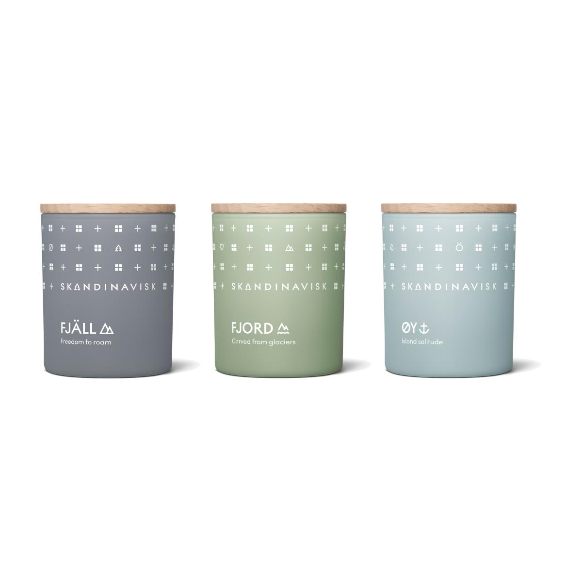 Explore scented candle gift set mini 3 pieces – image 1