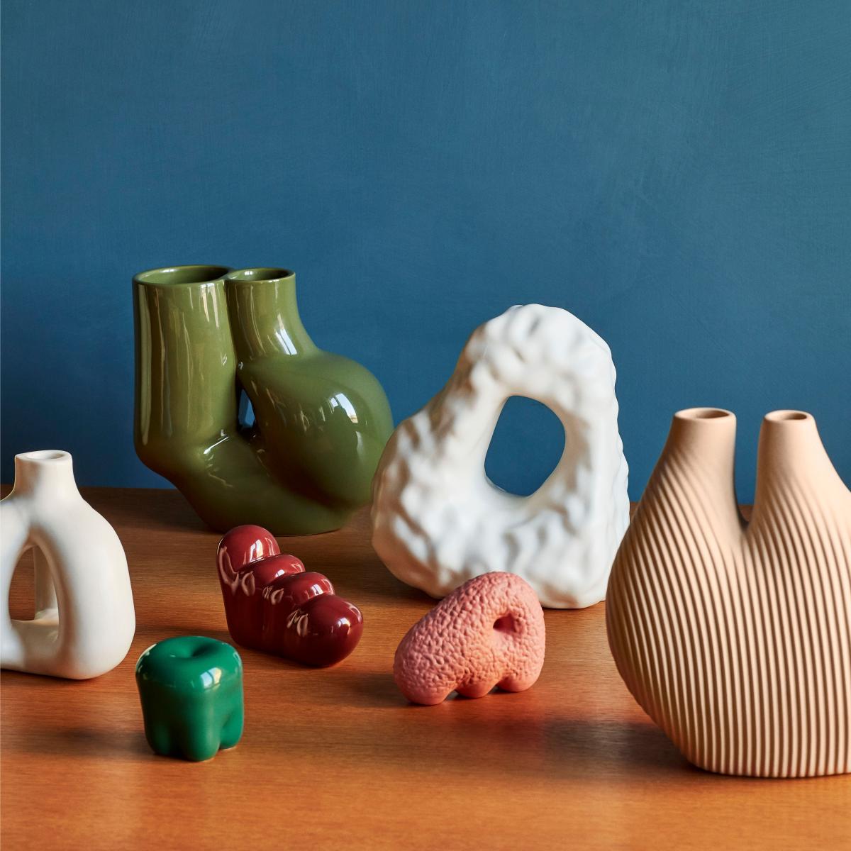 W&S Chubby vase olive green – image 3