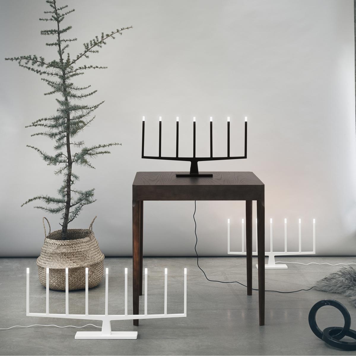 Atelje Lyktan Adventure advent candle 7-arms black – image 3