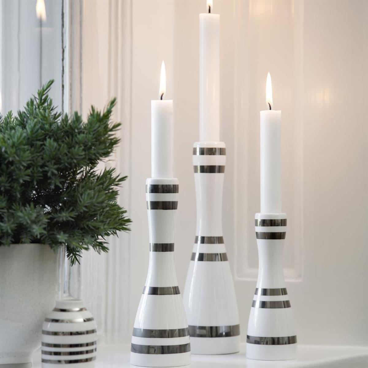 Omaggio candlestick large silver – image 2