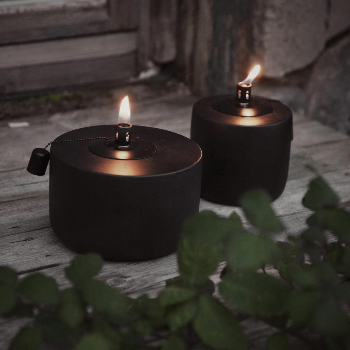 Ernst oil lamp made of concrete black 12 cm – image 2