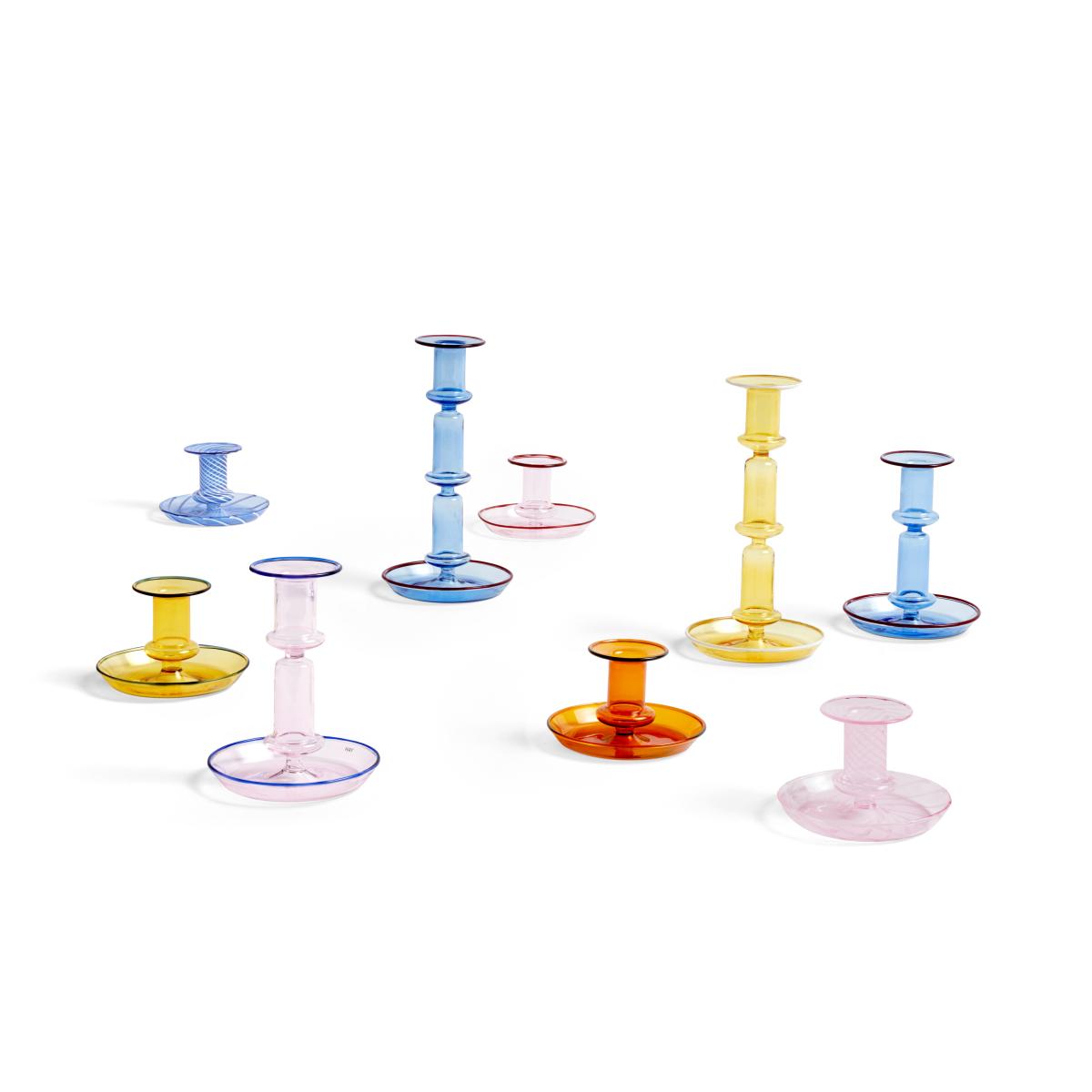 Flare Stripe candle stick Light pink-white rand – image 3