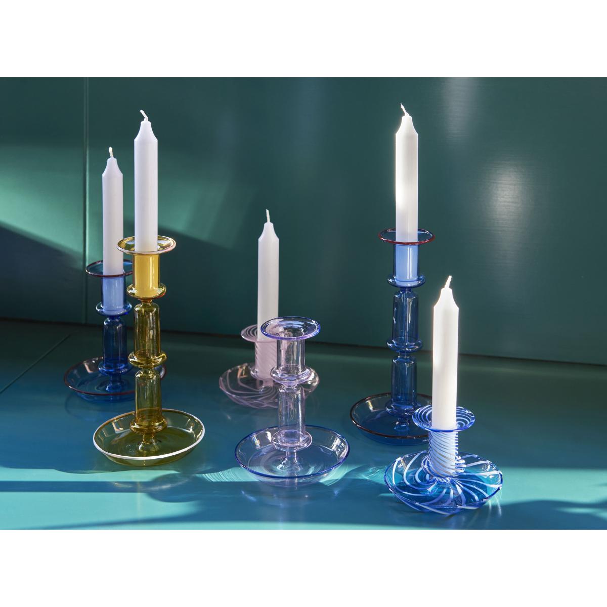 Flare Stripe candle stick Light pink-white rand – image 5