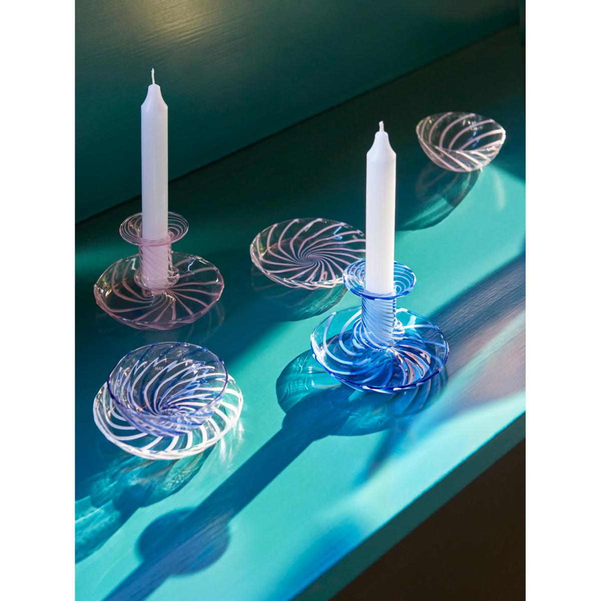 Flare Stripe candle stick Light pink-white rand – image 6