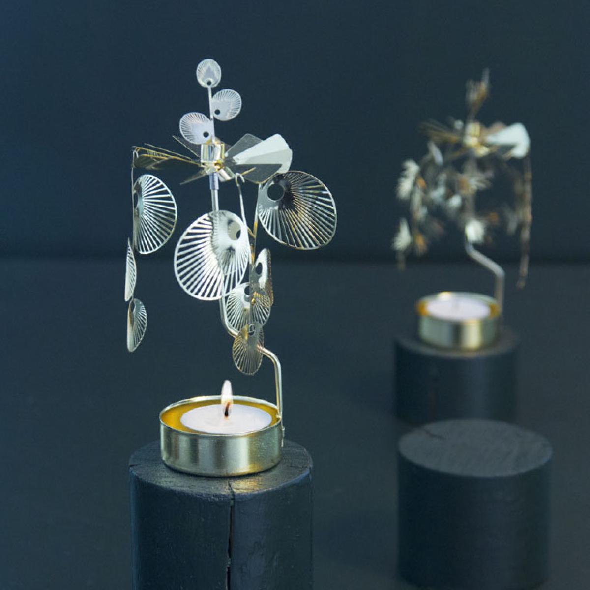 Sun Rotary candle holder Gold – image 2