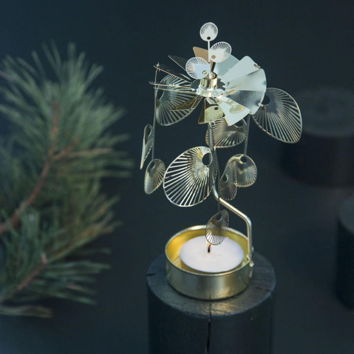 Sun Rotary candle holder Gold – image 3
